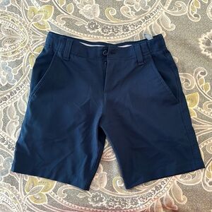 Under Armour Navy DriFit Golf Shorts Boys XS